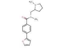 4-(2-furyl)-N-methyl-N-[(1-methylpyrrolidin-2-yl)methyl]benzamide