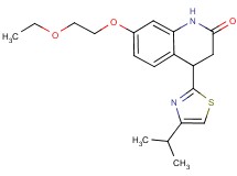 7-(2-ethoxyethoxy)-4-(4-isopropyl-1,3-thiazol-2-yl)-3,4-dihydroquinolin-2(1H)-one