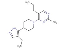 4-[4-(4-ethyl-1H-pyrazol-5-yl)piperidin-1-yl]-2-methyl-5-propylpyrimidine