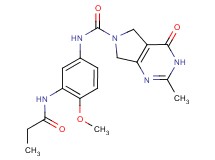 N-[4-methoxy-3-(propionylamino)phenyl]-2-methyl-4-oxo-3,4,5,7-tetrahydro-6H-pyrrolo[3,4-d]pyrimidine-6-carboxamide