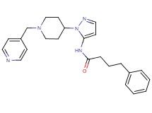 4-phenyl-N-{1-[1-(4-pyridinylmethyl)-4-piperidinyl]-1H-pyrazol-5-yl}butanamide