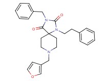 3-benzyl-8-(3-furylmethyl)-1-(2-phenylethyl)-1,3,8-triazaspiro[4.5]decane-2,4-dione