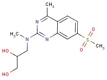 3-{methyl[4-methyl-7-(methylsulfonyl)quinazolin-2-yl]amino}propane-1,2-diol