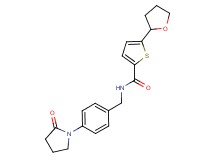 N-[4-(2-oxo-1-pyrrolidinyl)benzyl]-5-(tetrahydro-2-furanyl)-2-thiophenecarboxamide