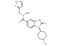 1-(trans-4-hydroxycyclohexyl)-N-methyl-2-oxo-N-(1H-pyrazol-3-ylmethyl)-2,3-dihydro-1H-benzimidazole-5-carboxamide