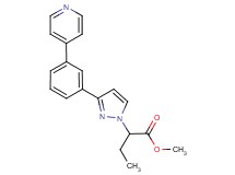 methyl 2-{3-[3-(4-pyridinyl)phenyl]-1H-pyrazol-1-yl}butanoate