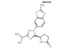 (5R)-5-[3-isopropyl-1-(2-methyl-1,3-benzothiazol-6-yl)-1H-1,2,4-triazol-5-yl]pyrrolidin-2-one