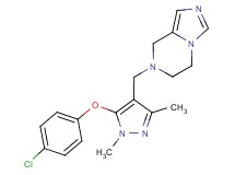 7-{[5-(4-chlorophenoxy)-1,3-dimethyl-1H-pyrazol-4-yl]methyl}-5,6,7,8-tetrahydroimidazo[1,5-a]pyrazine