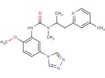 N'-[2-methoxy-5-(4H-1,2,4-triazol-4-yl)phenyl]-N-methyl-N-[1-methyl-2-(4-methylpyridin-2-yl)ethyl]urea