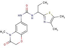 N-[1-(4,5-dimethyl-1,3-thiazol-2-yl)propyl]-N'-(4-methyl-3-oxo-3,4-dihydro-2H-1,4-benzoxazin-6-yl)urea