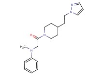 N-methyl-N-(2-oxo-2-{4-[2-(1H-pyrazol-1-yl)ethyl]-1-piperidinyl}ethyl)aniline