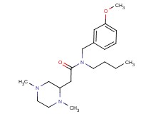 N-butyl-2-(1,4-dimethylpiperazin-2-yl)-N-(3-methoxybenzyl)acetamide