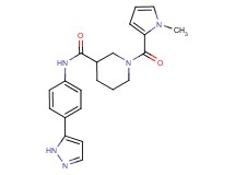1-[(1-methyl-1H-pyrrol-2-yl)carbonyl]-N-[4-(1H-pyrazol-5-yl)phenyl]piperidine-3-carboxamide