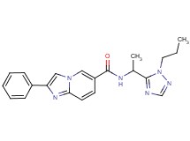 2-phenyl-N-[1-(1-propyl-1H-1,2,4-triazol-5-yl)ethyl]imidazo[1,2-a]pyridine-6-carboxamide