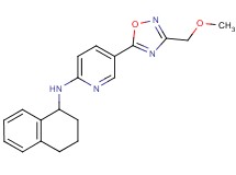 5-[3-(methoxymethyl)-1,2,4-oxadiazol-5-yl]-N-(1,2,3,4-tetrahydro-1-naphthalenyl)-2-pyridinamine