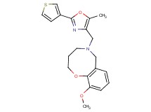 10-methoxy-5-{[5-methyl-2-(3-thienyl)-1,3-oxazol-4-yl]methyl}-3,4,5,6-tetrahydro-2H-1,5-benzoxazocine