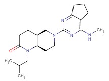 (4aS*,8aR*)-1-isobutyl-6-[4-(methylamino)-6,7-dihydro-5H-cyclopenta[d]pyrimidin-2-yl]octahydro-1,6-naphthyridin-2(1H)-one