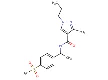 3-methyl-N-{1-[4-(methylsulfonyl)phenyl]ethyl}-1-propyl-1H-pyrazole-4-carboxamide