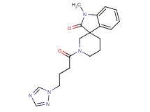 1-methyl-1'-[4-(1H-1,2,4-triazol-1-yl)butanoyl]spiro[indole-3,3'-piperidin]-2(1H)-one