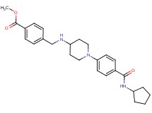methyl 4-{[(1-{4-[(cyclopentylamino)carbonyl]phenyl}-4-piperidinyl)amino]methyl}benzoate
