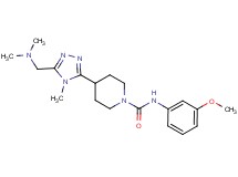 4-{5-[(dimethylamino)methyl]-4-methyl-4H-1,2,4-triazol-3-yl}-N-(3-methoxyphenyl)piperidine-1-carboxamide