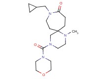 9-(cyclopropylmethyl)-1-methyl-4-(morpholin-4-ylcarbonyl)-1,4,9-triazaspiro[5.6]dodecan-10-one