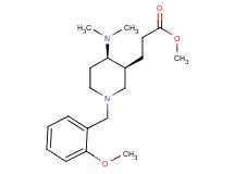 methyl 3-[(3S*,4R*)-4-(dimethylamino)-1-(2-methoxybenzyl)-3-piperidinyl]propanoate