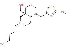 [(4aS*,8aR*)-1-[(2-methyl-1,3-thiazol-4-yl)methyl]-6-pentyloctahydro-1,6-naphthyridin-4a(2H)-yl]methanol