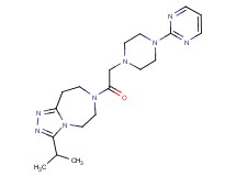 3-isopropyl-7-{[4-(2-pyrimidinyl)-1-piperazinyl]acetyl}-6,7,8,9-tetrahydro-5H-[1,2,4]triazolo[4,3-d][1,4]diazepine