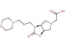 [(3aS*,6aR*)-3-(3-morpholin-4-ylpropyl)-2-oxohexahydro-5H-pyrrolo[3,4-d][1,3]oxazol-5-yl]acetic acid