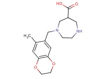 1-[(7-methyl-2,3-dihydro-1,4-benzodioxin-6-yl)methyl]-1,4-diazepane-6-carboxylic acid