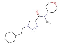 1-(2-cyclohexylethyl)-N-methyl-N-(tetrahydro-2H-pyran-4-yl)-1H-1,2,3-triazole-4-carboxamide