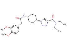 1-(cis-4-{[(3,4-dimethoxyphenyl)acetyl]amino}cyclohexyl)-N,N-diethyl-1H-1,2,3-triazole-4-carboxamide