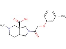(3aS*,7aR*)-5-methyl-2-[(3-methylphenoxy)acetyl]octahydro-3aH-pyrrolo[3,4-c]pyridine-3a-carboxylic acid