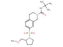 N-(tert-butyl)-7-{[2-(methoxymethyl)pyrrolidin-1-yl]sulfonyl}-3,4-dihydroisoquinoline-2(1H)-carboxamide
