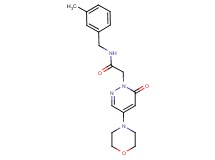 N-(3-methylbenzyl)-2-[4-(4-morpholinyl)-6-oxo-1(6H)-pyridazinyl]acetamide
