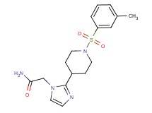 2-(2-{1-[(3-methylphenyl)sulfonyl]-4-piperidinyl}-1H-imidazol-1-yl)acetamide