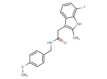 2-(7-fluoro-2-methyl-1H-indol-3-yl)-N-[4-(methylthio)benzyl]acetamide
