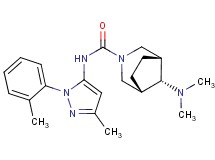 (8-syn)-8-(dimethylamino)-N-[3-methyl-1-(2-methylphenyl)-1H-pyrazol-5-yl]-3-azabicyclo[3.2.1]octane-3-carboxamide