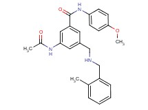 3-(acetylamino)-N-(4-methoxyphenyl)-5-{[(2-methylbenzyl)amino]methyl}benzamide