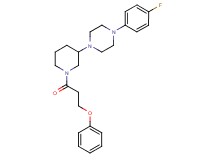 1-(4-fluorophenyl)-4-[1-(3-phenoxypropanoyl)-3-piperidinyl]piperazine