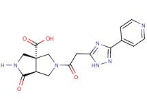 (3aR*,6aS*)-1-oxo-5-[(3-pyridin-4-yl-1H-1,2,4-triazol-5-yl)acetyl]hexahydropyrrolo[3,4-c]pyrrole-3a(1H)-carboxylic acid