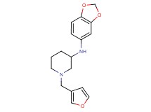 N-1,3-benzodioxol-5-yl-1-(3-furylmethyl)-3-piperidinamine