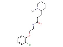 N-[2-(2-chlorophenoxy)ethyl]-3-(1-methyl-2-piperidinyl)propanamide