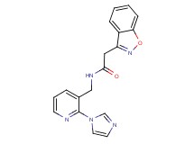 2-(1,2-benzisoxazol-3-yl)-N-{[2-(1H-imidazol-1-yl)pyridin-3-yl]methyl}acetamide