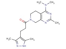 7-[3-(3,5-dimethyl-1H-pyrazol-4-yl)propanoyl]-N,N,2-trimethyl-5,6,7,8-tetrahydropyrido[3,4-d]pyrimidin-4-amine