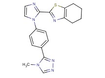 2-{1-[4-(4-methyl-4H-1,2,4-triazol-3-yl)phenyl]-1H-imidazol-2-yl}-4,5,6,7-tetrahydro-1,3-benzothiazole
