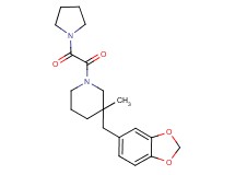 3-(1,3-benzodioxol-5-ylmethyl)-3-methyl-1-[oxo(pyrrolidin-1-yl)acetyl]piperidine