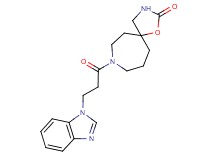 8-[3-(1H-benzimidazol-1-yl)propanoyl]-1-oxa-3,8-diazaspiro[4.6]undecan-2-one