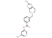 3-[(2-amino-6,7-dihydro[1,3]thiazolo[5,4-c]pyridin-5(4H)-yl)methyl]-N-(5-methylpyridin-3-yl)benzamide